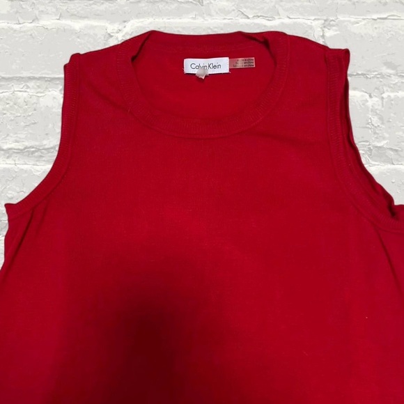 Calvin Klein Red Sweater Vest - Picture 2 of 3